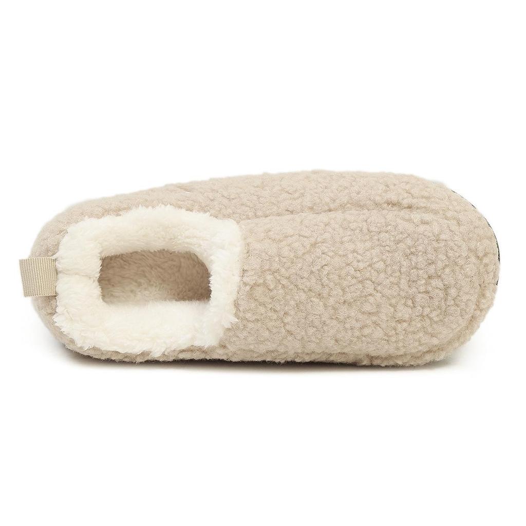 Chaussons d'hiver en coton antidérapants à semelles épaisses et chaudes en velours