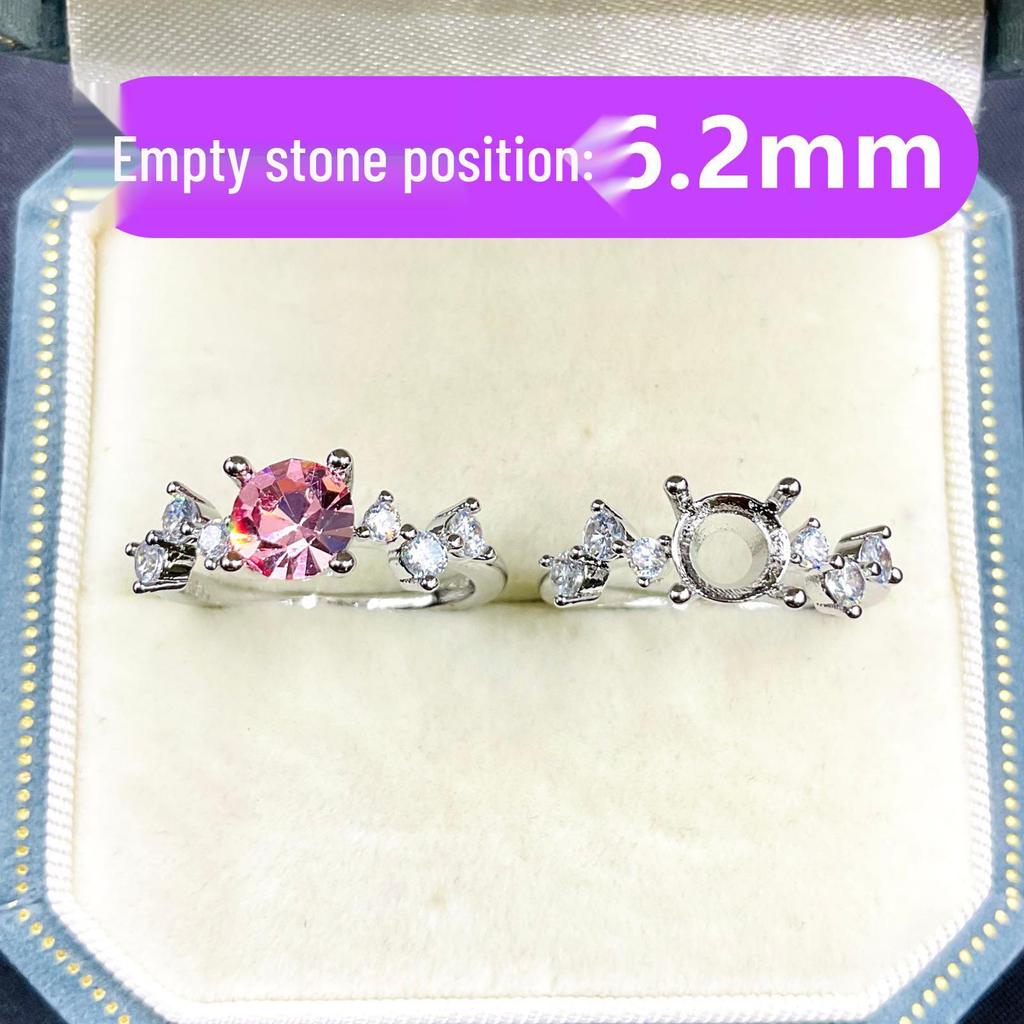 Huazi Diamond Fashion Ring Setting with Pointed Bottom - Trendy DIY Inlay Design