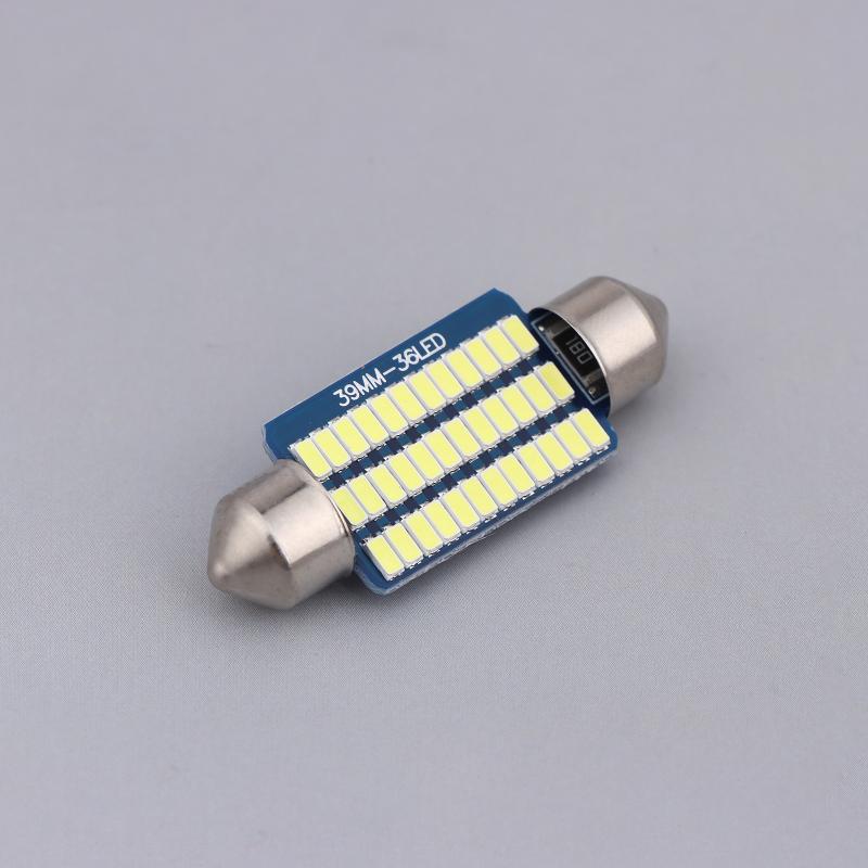 6Pcs C5W Led Bulbs Canbus Festoon Led For Car Interior Dome Trunk License Plate Lights 12V 300Lm 6500K White