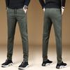 Light Luxury and Fashionable Men's Casual Pants with Four Sides Elastic Straight Tube Simple Pants Casual Men's Pants
