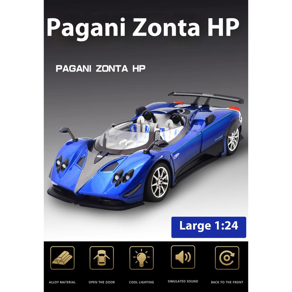 1/24 Pagani Zonda HP Barchetta Limited Convertible Edition Supercar Alloy Metal Diecast Car Model Independent DIY Design Gifts