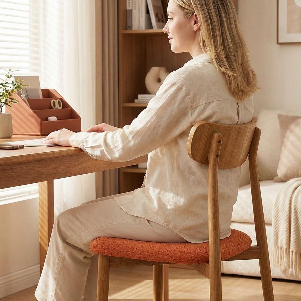 Jacquard Stretch Dining Chair Cover Washable Chair Slipcovers Chair Cushion Cover  Living Room
