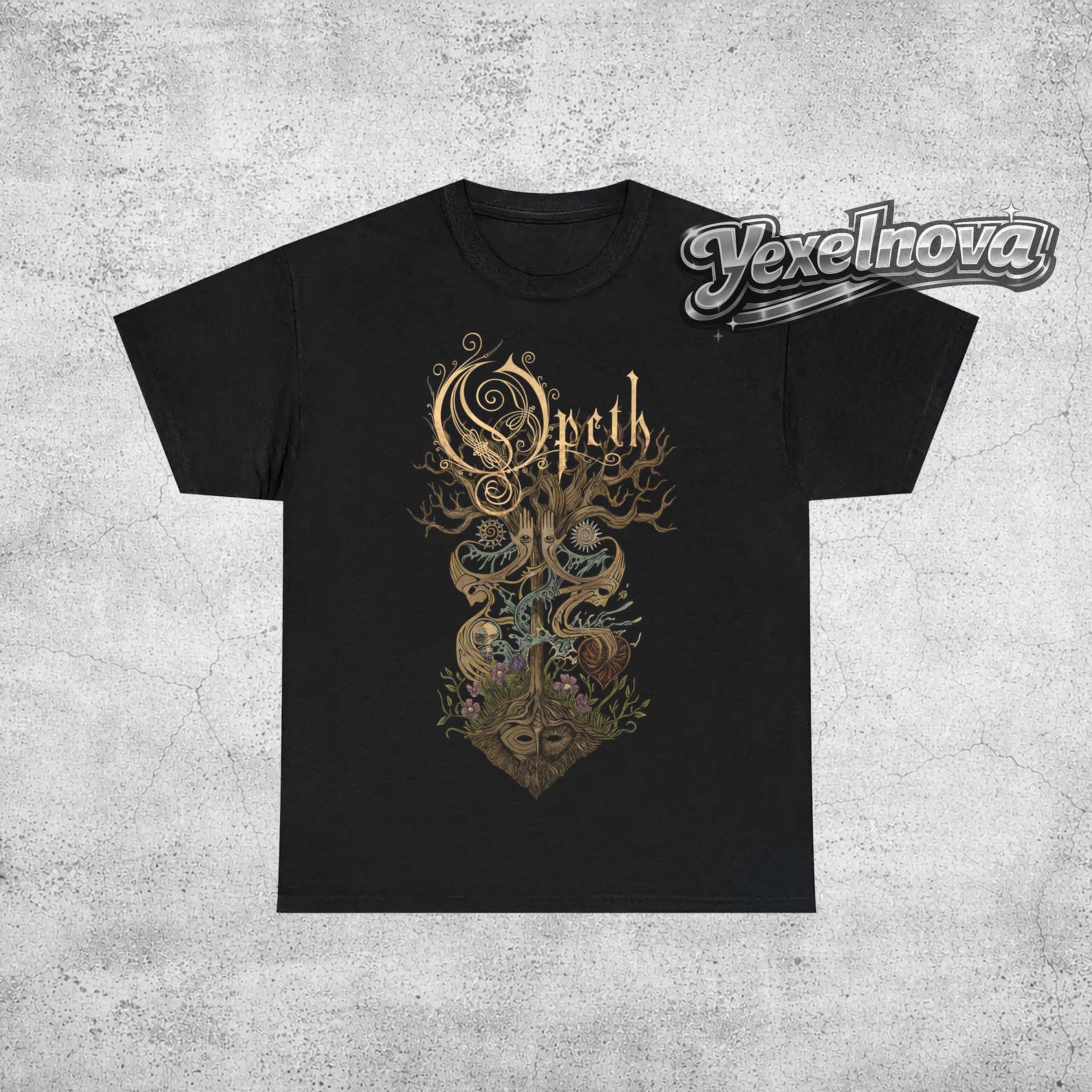 Opeth T-Shirt – Blackwater Park, Damnation, Ghost Reveries Album Art XL