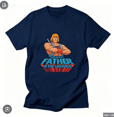 Heunisex Greatest Father In The Universe Tshirt Retro Cartoon Dad Gift Cotton Short Sleeve