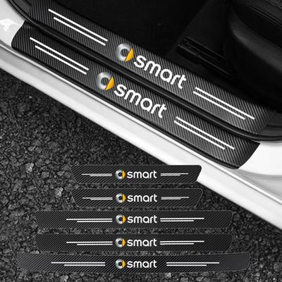 Auto Türschwelle Kofferraum Stoßfänger Pedal Anti-Kratz Aufkleber Abdeckung Schutz für Smart Eq Fortwo Forfour 453 451 452 450 454