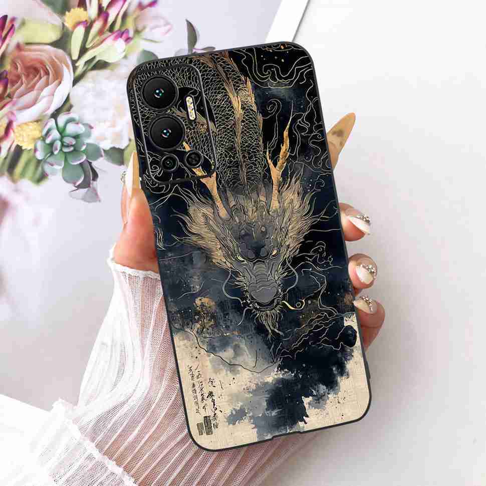 For Infinix Hot 12 Case 2022 Animal Painted Cover Soft Silicone Phone Case For Infinix Hot 12 Hot12 X6817 X6817B Shell