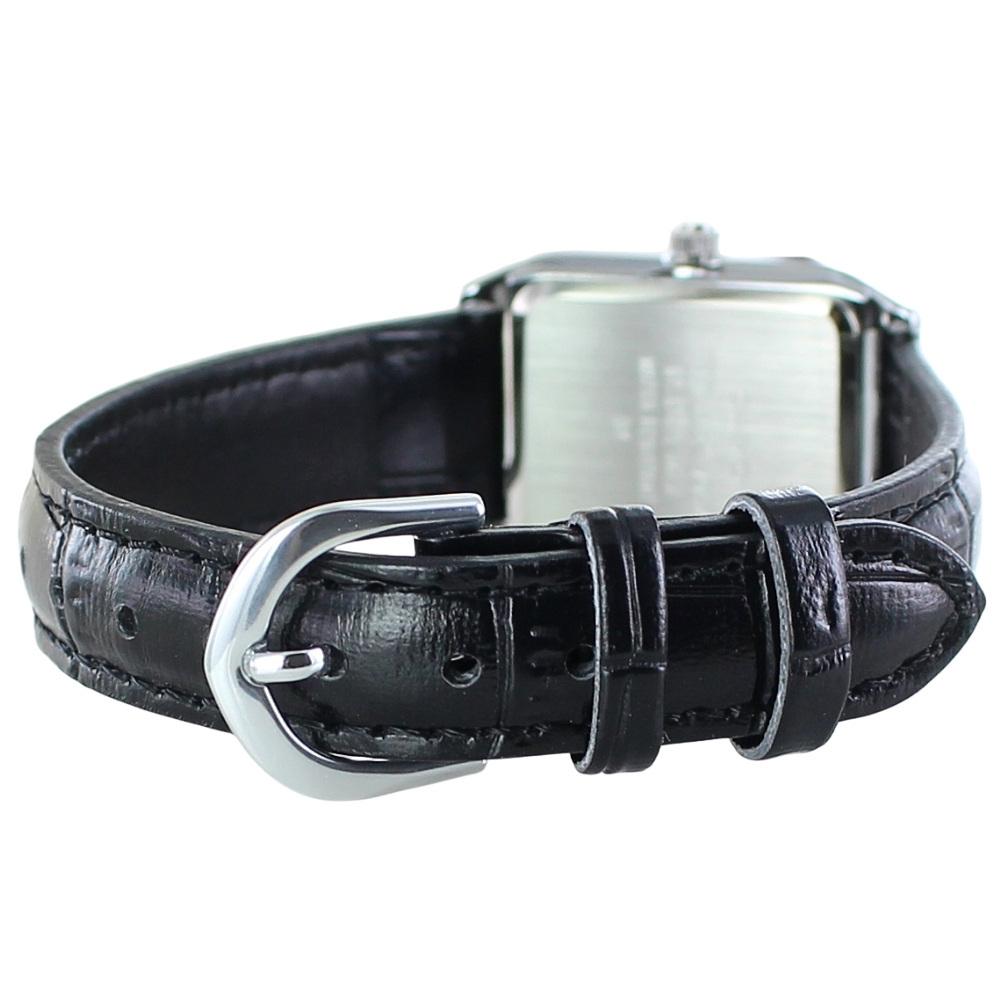 Casio Watch with Square Leather Perfect for Coming of or Entrance Women's Case, Shape, Strap, Black, Age, Graduation, Ceremony