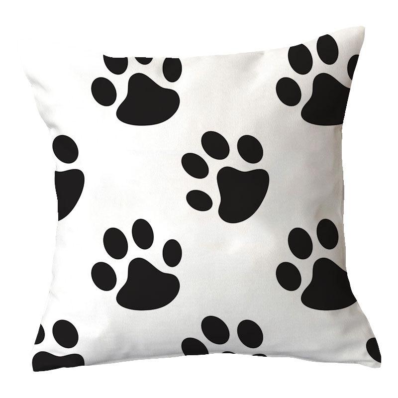 Simple New Blue Geometric Plush Pillowcase Home Fabric Sofa Pillow Cushion Cover