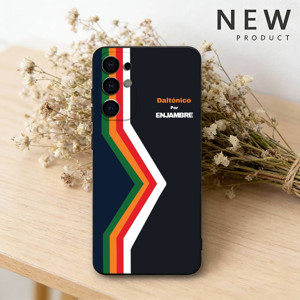 

TV ENJAMBRE Daltonico Phone Case For Samsung S26,25,24,23,22,21,20,30,Ultra,Plus,Fe,Lite Black Shell Samsung S22ULTRA5G