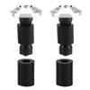 22mm 7/8" Handlebar Bar End Plug, Motorcycle Handlebar End Slider Plug Cap for Racing ATV Off-Road (Silver)
