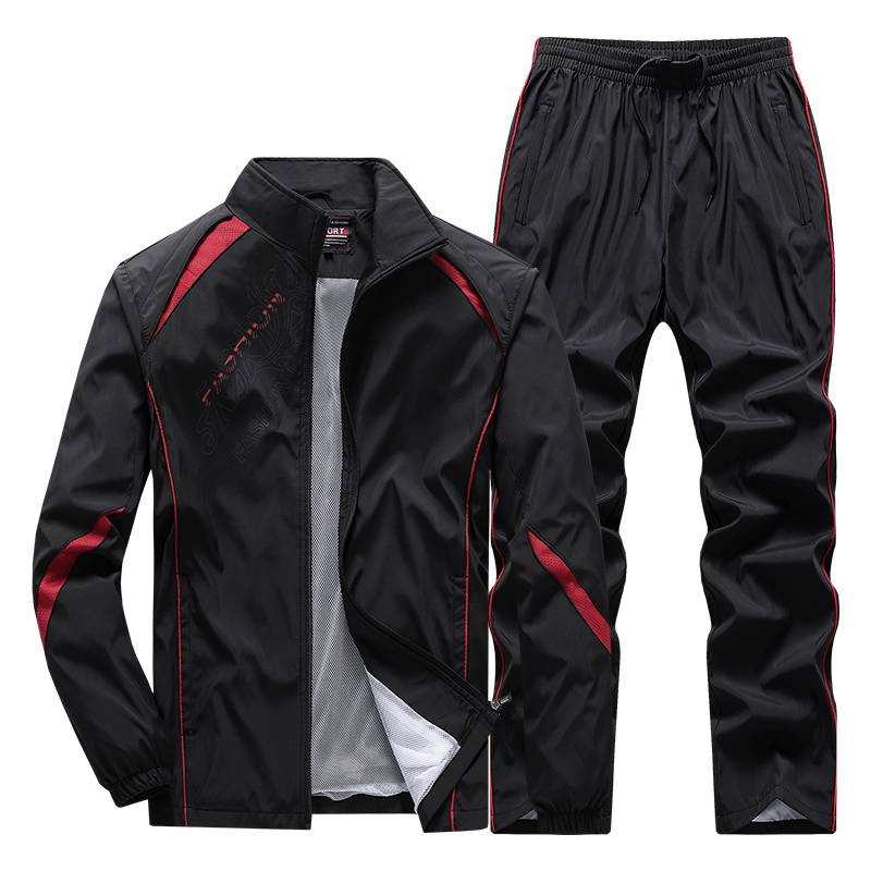 Spring Autumn Men 'S Sportswear 2 Pieces Sets Sports Suit Jacket Sweatsuit Male Clothing Tracksuit