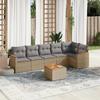 VidaXL Garden Lounge Set with Cushions 7 Pcs, Patio Sofas, Patio Furniture Set, Outdoor Furniture, Beige 3258398