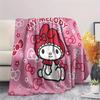 1PC Sanrio Cute Print Flannel Blanket, High quality All Seasons, Home Decor, Warmth and Comfort, Perfect for Christmas Gifts
