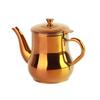 500ml Capacity Coffee Tea Kettle Mesh Filter Stainless Steel Stainless Steel Tea Pot Gold Tea Pot with Filter Kitchen Use