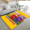 Teletubbies Customizable Name Carpet Suitable for Bedrooms Game Room Dormitory Playrooms Anti-slip Rug Decorate Offices Birthday/Christmas Gift
