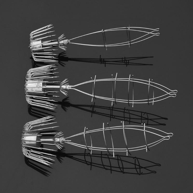 Double Umbrellas Jigs Hook Fishing Tackle Two Layer Squid Hook 22/24/26 Claw Sharply Fish Hook Fishing Accessories