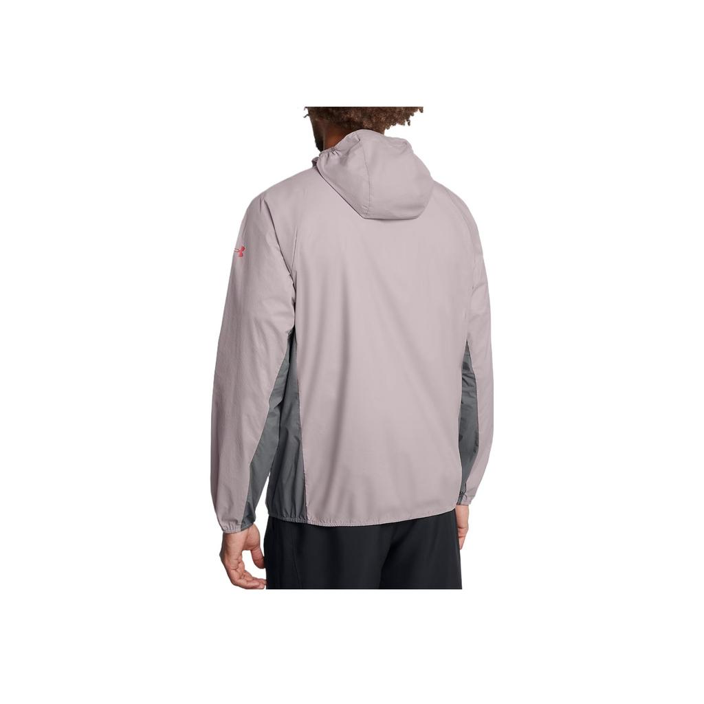 Under Armour Launchstorm Comfortable Fashionable Simple Versatile Long Sleeve Jacket Men Jacket Lithe-Gray 1381879-015