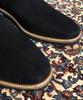 Joenshoe Lil Suede Side Zipper Chelsea Boots Black