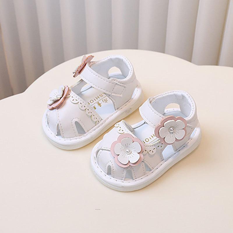 Princess Baby Girl Sandals With Soft Sole And Rattle For Toddler Summer Play