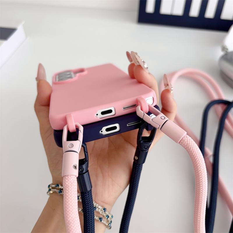Lanyard Phone Case For Samsung Galaxy S26 S25 Edge S24 S23 S22 S21 FE Ultra Plus A12 A13 A22 A32 A52 A72 A33 A53 A73 Soft Cover