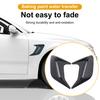 Car Shark Gill Side Vent Decals ABS Chrome Fender Trim Self-Adhesive Stick-On Exterior Hood Ornament Sporty Car Vent Sticker Fit for Most Cars