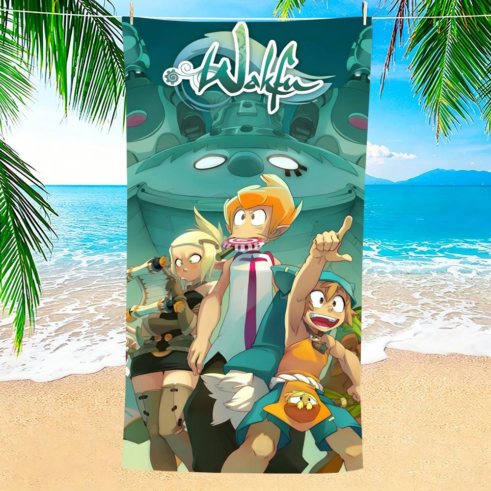 Towel Microfiber beach towel, quick-dry, sand-free, ultra-fine fiber, super soft. W-WakfuS 100X50CMSYJ100
