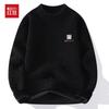 Hongdou Men's Fleece-Lined Thermal Pullover Sweater