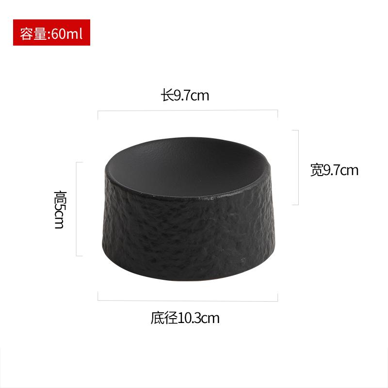 Einfarbige Keramik Steinmuster Zylindrische Platte Kreative Dessert Snackplatte Sushiplatte Hotel Molekularküche Geschirr