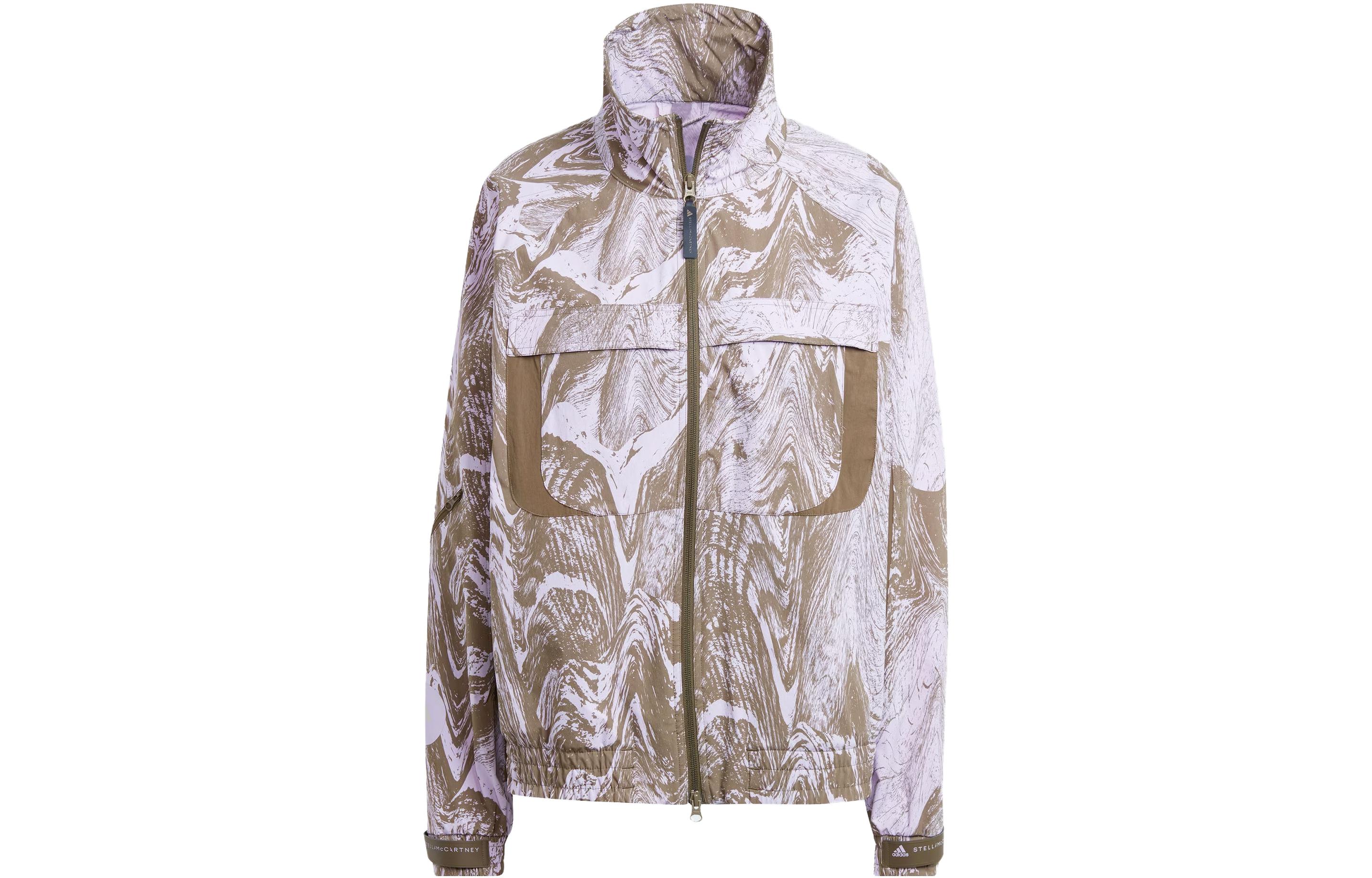 Adidas X Stella McCartney ASU Jackets Women s Pink Purple Stand Collar Moderate Workwear IB5095 S