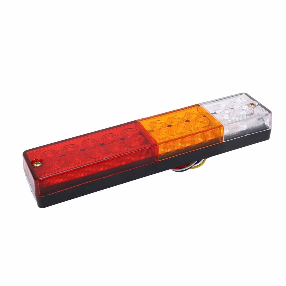 2Pcs 20 LED LED Tail Lights Red Lens Trailer Indicator Lights Reverse Backup Lights  For Truck