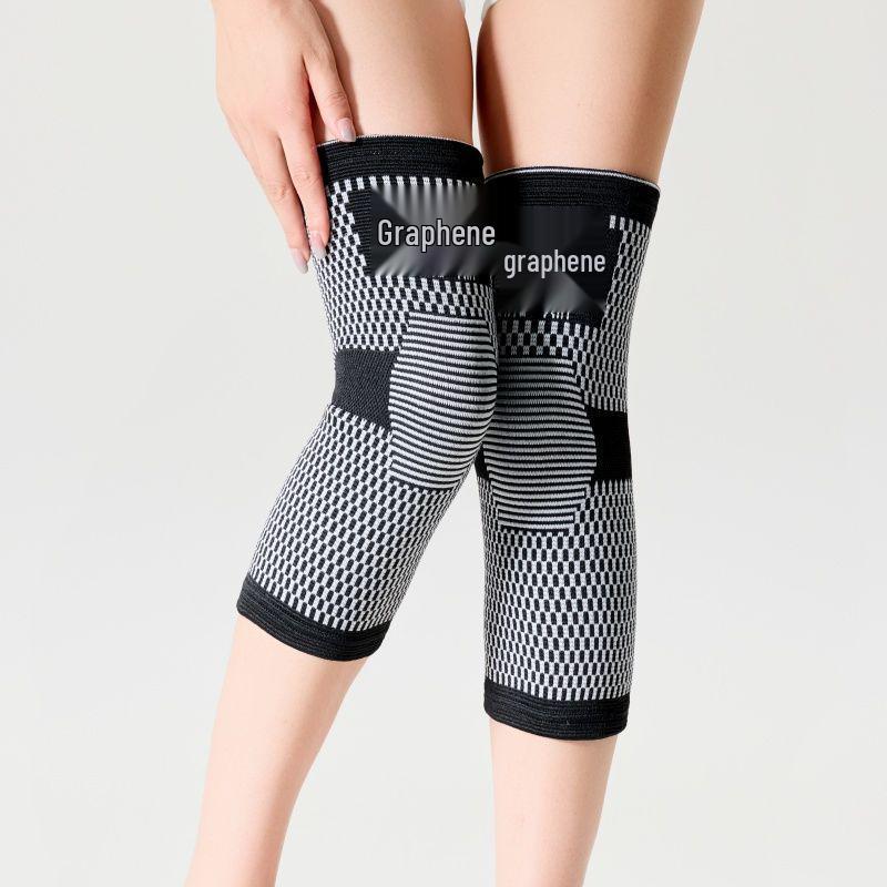 Графеновые дышащие противоскользящие наколенники для пожилых – Тепло для холодных ног L (55-70kg)