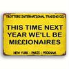 Only Fools and Horses 'This Time Next Year Millionaires' Vintage Aluminum Sign - 7.87x11.81", Man Cave Decor, Housewarming Gift