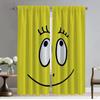 Halloween Decoration Barbapapa Home Interior Curtains for Camera Window Curtain for Room 2 Panel Partition Shades Living Kitchen