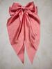 Women New Bow Hair Clip Women Large Bowknot Satin Hairpin Barrettes Girls Solid Color Ponytail Clip Hair Accessories