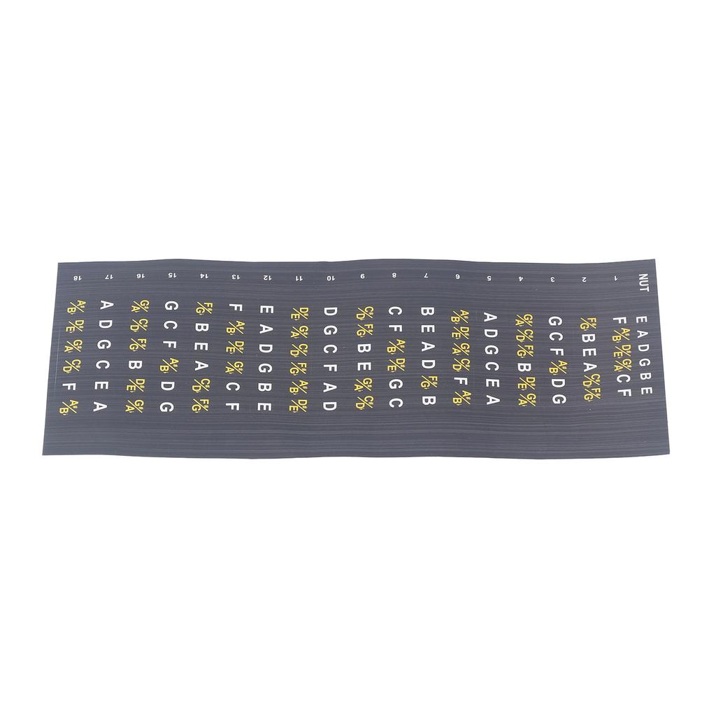 Guitar Fretboard Note Map Decals Stickers Acoustic Electric Guitar Chords Scales