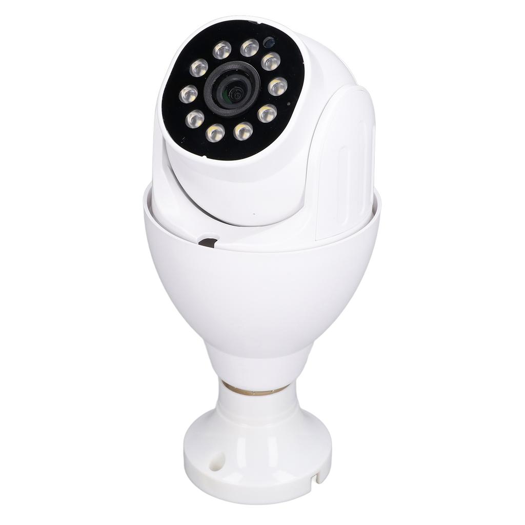 Bulb Security Camera 1080P WiFi Surveillance Camera Motion Tracking Two Way Audio Night Vision for