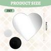 2 Pcs Blind Spot Mirror, Heart Shaped Car Side Mirrors with Adjustable Angle for Enhanced Safety, Universal Fit Convex Wide Angle Rear View Mirror