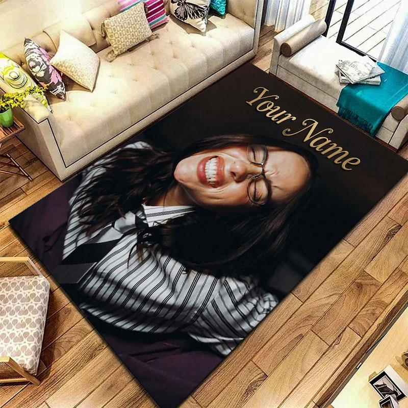 Billie Eilish Custom Name Carpet Rug for Living Room Bedroom Home Sofa Decoration,Kids play Non-slip Floor Mat