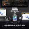 Wireless Gaming Mouse Transparent Double Mode 2.4G Bluetooth 3D RGB Backlit Wireless Computer Mice for Laptop PC Mac