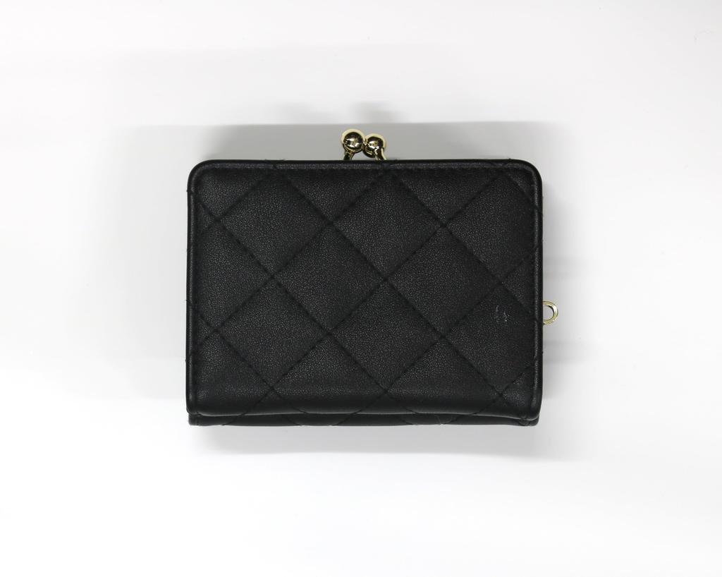 Aldi Clasp Hello Wallet, Kitty, Black, HK83-2BK