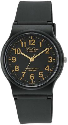 [Q&Q] Orologio Analogico Impermeabile Cinturino Uretano VP46-853 Nero Oro