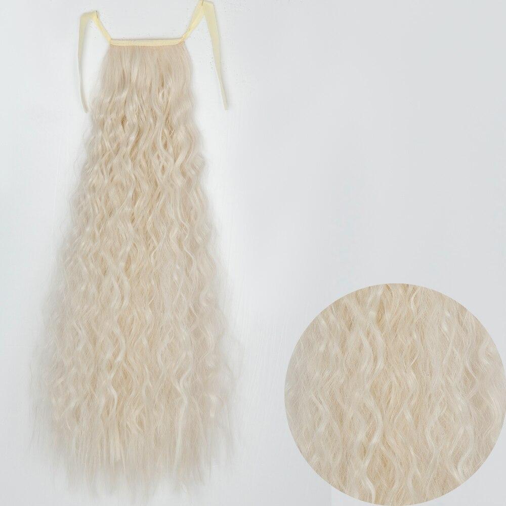 

LISI HAIR женский длинный волнистый шиньон из синтетического волокна, натуральный волнистый косплей, повседневная одежда, длинный вьющийся хвост, удлиненный хвост 55 cm