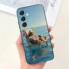 Cute Animal Sloth Phone Case For Samsung Galaxy A13,A21s,A22,A31,A32,A52,A53,A71,A80,Soft Black Shell