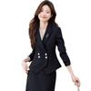 Women's Chic Professional Suit - Elegant White Ensemble, Ideal for Artists, Hosts, and Professionals.