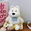 Shoulder Bag Westie Dog Plush Backpack Stuffed Running Dog Knapsack  Kids Playing Supplies