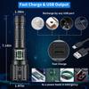 Super Bright Rechargeable Flashlight 1200000 High Lumens,Led Powerful Flashlights with 6 Modes,High Powered Flashlight with IP67 Waterproof,Tactical