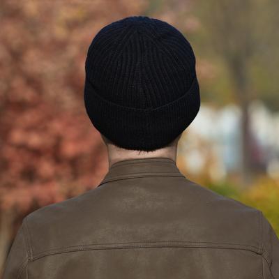 Hat Men'S Winter Thickened Warm Cover Wool Hat Ski Hat Winter Cold Cycling Knitted Hat Cold Hat