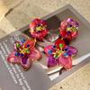 Elegant Women Men Fashion Classic Crystal Pendant Earrings For Women Girls Vintage Palace Style Gorgeous Ear Rings Jewelry