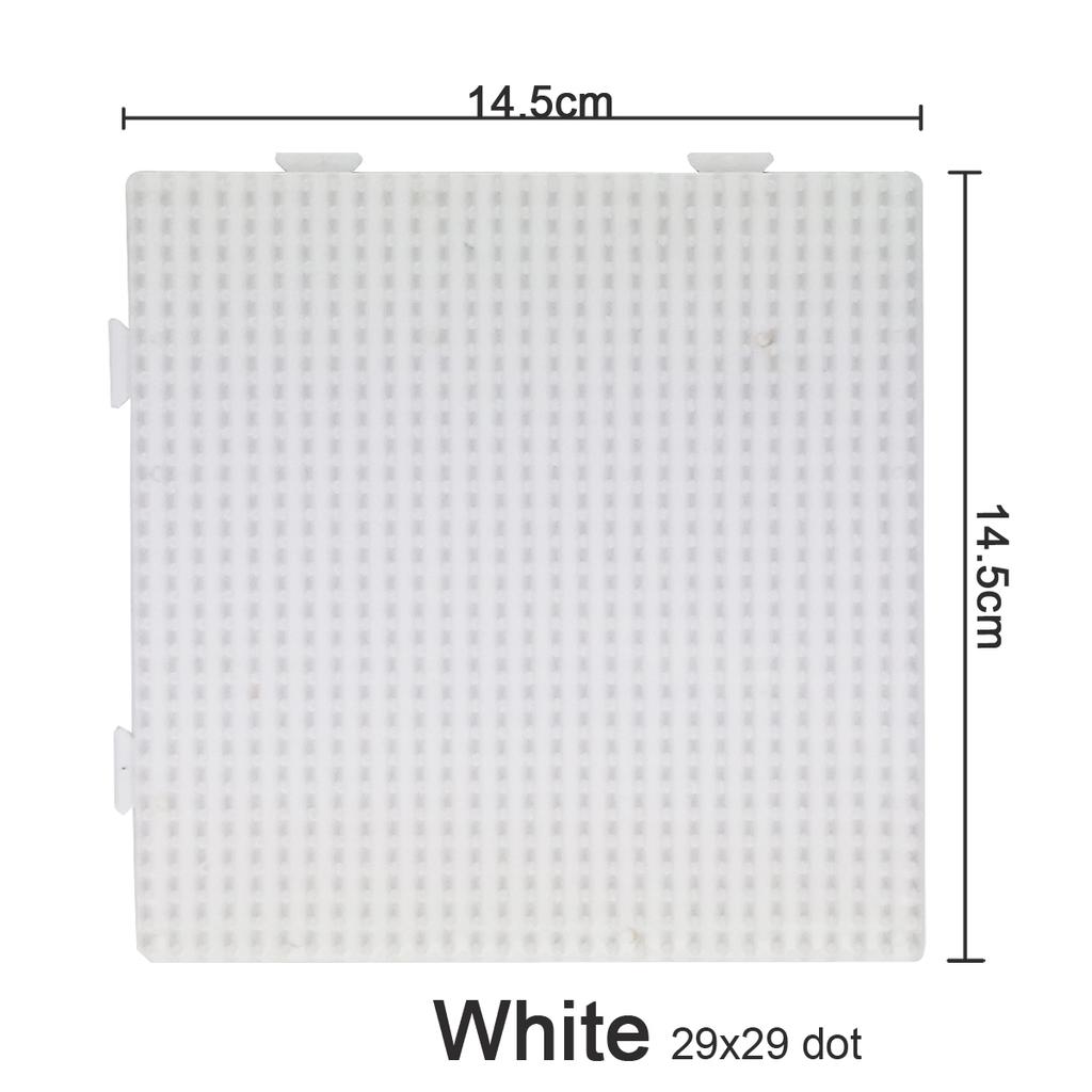 4PCs 5mm Hama Beads White Pegboard Template Board Pixel Art Iron Puzzle Square Tool DIY Figure Material Board Perler Beads