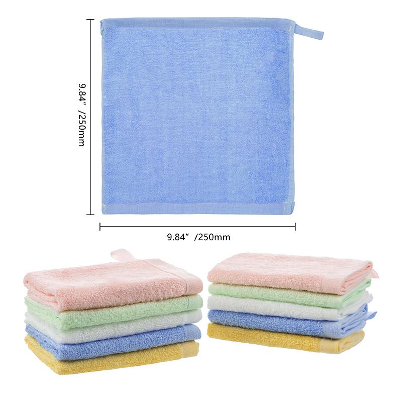 10Pcs Bamboo Baby Washcloths Soft Newborn Bath Towels Absorbent Face Wash Cloths Multiuse Kitchen Bathroom Cleaning Wipes